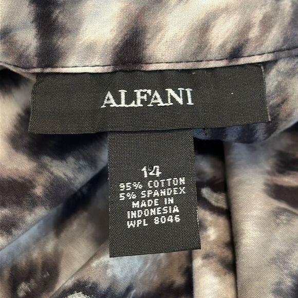 Alfani Tunic Shirt Size 14 Stretch Animal Print - Picture 9 of 10